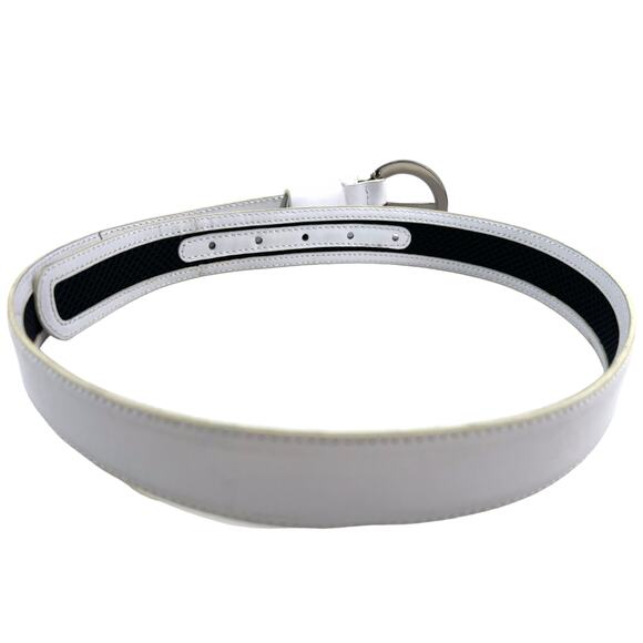Nike Golf | S | Women\'s E.86 G-Flex Leather & Brushed Silver Buckle Harness Belt